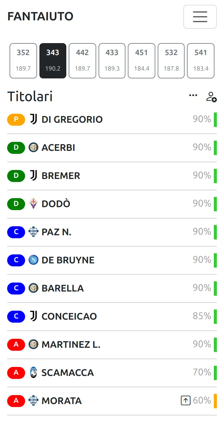 Suggerimento formazione